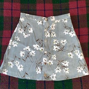 SHEIN floral skirt!
